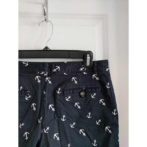Navy Shorts with White Anchors - Picture 3 of 5